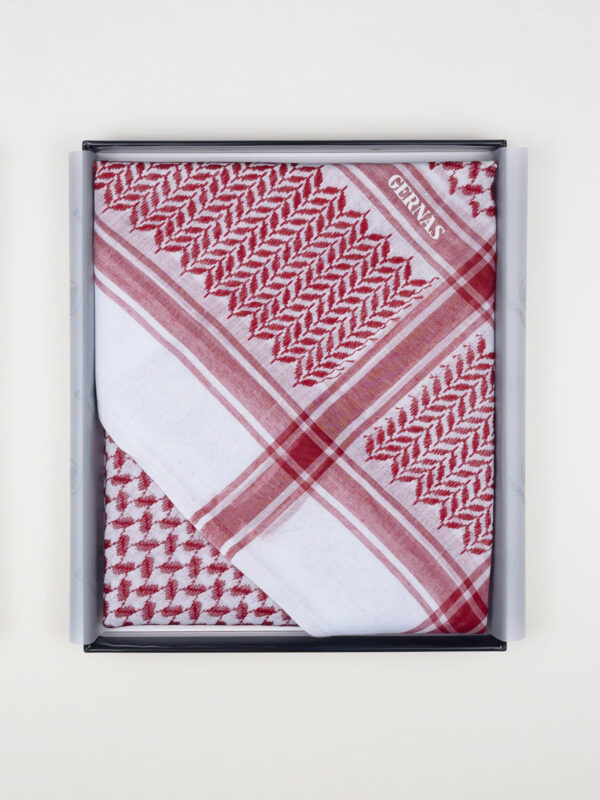 Chemagh saoudien blanc et rouge