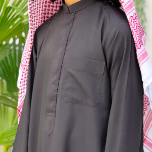 Qamis saoudien noir